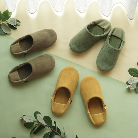 【新色・予約注文】洗える革のバブーシュ(箱入)