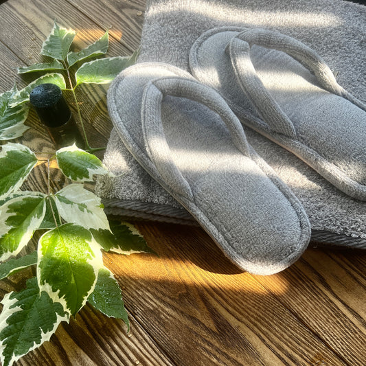 ギフトBOX入り カラートリップ タオルサンダル