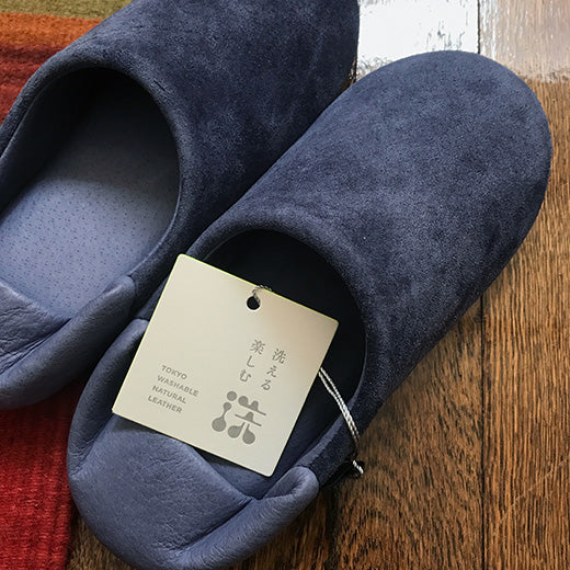 洗える革のバブーシュ(箱入)